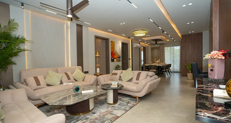 Luxury Dining Area Interior - Royal Retreat 3BHK 4BHK Flats Jaipur